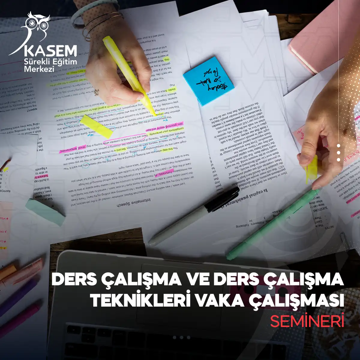 Ders Çalışma Ve Ders Çalışma Teknikleri Vaka Çalışması Semineri
